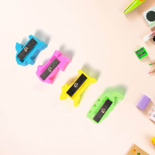 Plastic Small Cute Pencil Sharpener (1 Pc / Mix Design & Color) - Super Bachat