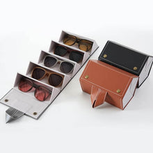 5 Slots Sunglasses Organizer Box, Glass Holder Box, spectacle case of sunglasses, Specs case, Foldable Travel Glasses Case Storage (1 Pc) - Super Bachat