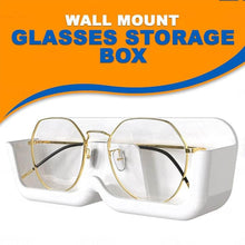 Wall Mount Sunglass Organizer Simple Space Saving Glasses Storage Box Eyewear Stand Holder for Showcase Bedroom Apartment With 2 pc Double Sided Adhesive Sticker (2 Pcs Set) - Super Bachat
