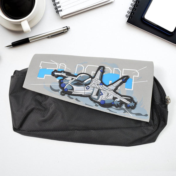 Pencil Pouch With Zipper, Students Pencil Case Large Capacity, Makeup Pouch, Stationery Bag (1 Pc/ 2 Compartment) - Super Bachat