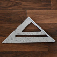 Double Side Scale Triangle Measurement Hand Tool, 45 Degree Triangle Ruler, Home for Industry, Aluminum Alloy Rafter Square 7-Inch Length - Super Bachat