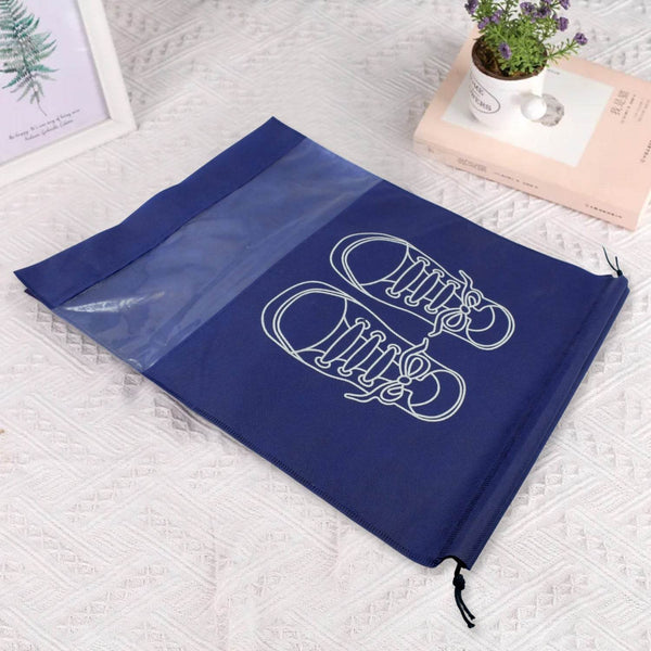 BEACH BAG SHOES STORAGE BAG CLOSET ORGANIZER NON-WOVEN TRAVEL PORTABLE BAG WATERPROOF POCKET CLOTHING CLASSIFIED HANGING BAG SHOE BAG LUGGAGE TRAVEL PORTABLE SHOE POUCH NON WOVEN TRANSPARENT WINDOW (3 PC ) - Super Bachat
