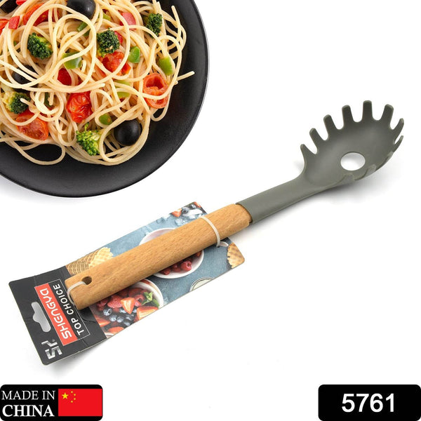 Plastic Kitchen Accessories Whisk , Pasta Spoon & Soup Spoon Heat Resistant Non Stick Spoons Kitchen Cookware Items (1 Pc ) - Super Bachat
