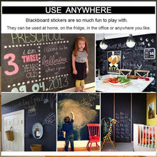 Blackboard Erasable Wall Sticker Chalkboard Sticker Removable Blackboard Wall Stickers Mural for Kids Room - Super Bachat