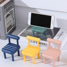 Mobile Phone Holder, Mini Chair Cell Phone Stand, Portable Smartphone Dock, Cellphone Holder for Desktop Design Compatible with All Mobile Phones (1 Pc) - Super Bachat