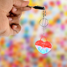 Compact Silicone Pop it Keychain Toy - Birthday Return Gift of Kids - Portable Bubble Popping Fun Stress Relief Fidget Toy (mix design | 1 Pc) - Super Bachat