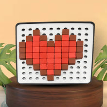 Pixel Cubes Toy for Children Early Education, Pixel Game Educational Board Games Board, Birthday Gift for Kids, Learning Math Toy, Brain Games, Math Puzzle (Approx 180 Cubes With Pixel Board & Book) - Super Bachat