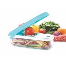 Ganesh 7 in 1 Plastic Vegetable Dicer, Blue - Super Bachat