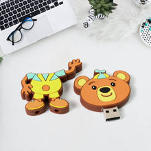 Portable Cartoon Shape Silicone USB Pen drive / Flash disk (15 GB With Baby Rhymes Song / 1 Pc) - Super Bachat
