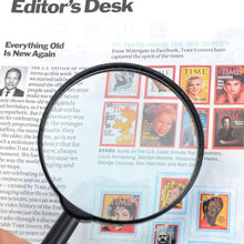 Magnifying glass Lens - reading aid made of glass - real glass magnifying glass that can be used on both sides - glass breakage-proof magnifying glass, Protect Eyes, 50 mm - Super Bachat