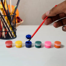 Kids Art Painting Kit Water Color, Cartoon Printed Board & Brush (9 Pcs Set) - Super Bachat
