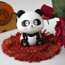 Car Decoration Solar Power Moving Head Panda Statue Creative (1 Pc) - Super Bachat