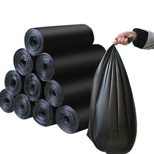 Black Garbage Bags / Dustbin Bags / Trash Bags 45x50cm (1Pc) (1 Roll contain 10 Bags) - Super Bachat