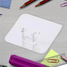 Transparent Self Adhesive Hook Seamless Drill Free Removable Wall Mounted Hanger As Toothbrush Holder Power Plug Socket Holder Waterproof and Oil Proof (1 Pc) - Super Bachat