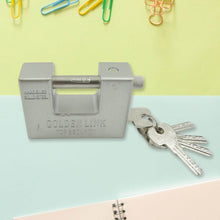 94mm Stainless Steel Padlock: Rectangular, Hardened Steel, 5 Keys - Super Bachat