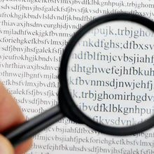 Magnifying glass Lens - reading aid made of glass - real glass magnifying glass that can be used on both sides - glass breakage-proof magnifying glass, Protect Eyes, 50 mm - Super Bachat