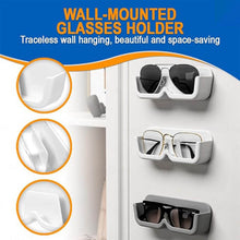 Wall Mount Sunglass Organizer Simple Space Saving Glasses Storage Box Eyewear Stand Holder for Showcase Bedroom Apartment With 2 pc Double Sided Adhesive Sticker (2 Pcs Set) - Super Bachat