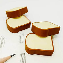 3D Toast Bread Shape Eraser for Kids, Cartoons Erasers Toast Bread Erasers Bread Shaped Eraser for Students, Gift, Cute Fun Food Erasers for School Classroom, Stationery for Boys & Girls (4 Pcs Set) - Super Bachat