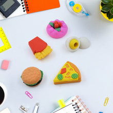 3D Food Shape Fancy & Stylish Colorful Erasers, Mini Eraser Creative Cute Novelty Eraser for Children Eraser Set for Return Gift, Birthday Party, School Prize(5 Pcs Set) - Super Bachat