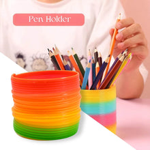Rainbow Spring, Rainbow Spring Toys, Slinky, Slinky Spring Toy, Toy for Kids, for Kids Adults of All Age Group, for Birthdays, Compact and Portable Easy to Carry (1 Pc) - Super Bachat