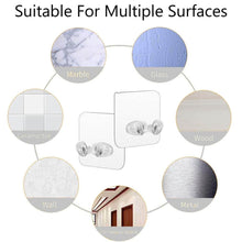 Transparent Self Adhesive Hook Seamless Drill Free Removable Wall Mounted Hanger As Toothbrush Holder Power Plug Socket Holder Waterproof and Oil Proof (1 Pc) - Super Bachat