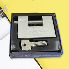 94mm Stainless Steel Padlock: Rectangular, Hardened Steel, 5 Keys - Super Bachat