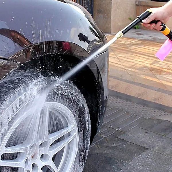 Plastic Body, Metal Trigger & Brass Nozzle Water Spray Gun For Water Pipe | Non-Slip | Comfortable Grip | Multiple Spray Modes | Ideal Pipe Nozzle For Car Wash, Gardening,& Other Uses - Super Bachat