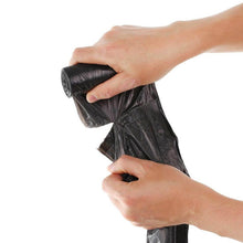 Black Garbage Bags / Dustbin Bags / Trash Bags 45x50cm (1Pc) (1 Roll contain 10 Bags) - Super Bachat