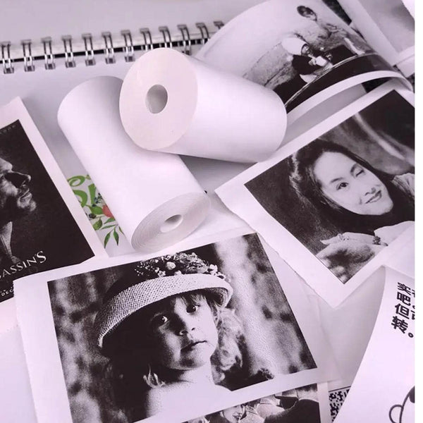 Small Thermal Printer Paper, Printing Paper Roll Aging Resistant Fast Color Rendering Portable Clear Printing for Travel (1 Pc / Printing Paper Roll ) - Super Bachat