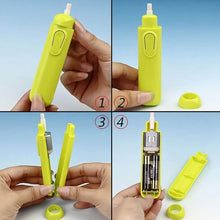 Electric Eraser Kit Automatic Pencil Eraser Battery Operated with 12 Eraser Refills - Super Bachat