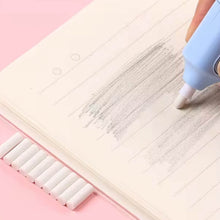 Electric Eraser Kit Automatic Pencil Eraser Battery Operated with 10 Eraser Refills Suitable for use with Graphite Pencils Drawing Painting Sketching Drafting Supplies Stationery Child Gifts (Battery Not Included / Mix Design) - Super Bachat