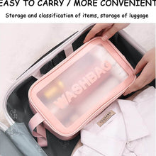 Cosmetic Pouch, Make up Bag for Home & Travel, Toiletry Bag for Cosmetics, Brushes, Accessories Set of 3 Small, Medium & Big - Wash Bag - Super Bachat