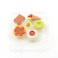 3D Fast Food Fancy & Stylish Colorful Erasers, Mini Eraser Creative Cute Novelty Eraser for Children Different Designs Eraser Set for Return Gift, Birthday Party, School Prize, Fast Food Set Eraser ( 5 pc Set ) - Super Bachat