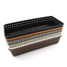 Plastic Multipurpose Desk Organizer Tray Office Drawer Dividers Storage Bins for Kitchen, Bathroom, Office, Makeup, Bedroom Dresser, Craft Basket Rack Multicolour (6 Pcs Set) - Super Bachat