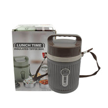 Stackable Insulated Tiffin with Handle (1 Pc): Leakproof, Hot Food Container - Super Bachat