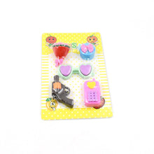 Mix Design 1 Set Fancy & Stylish Colorful Erasers for Children Different Designs & Mix, Eraser Set for Return Gift, Birthday Party, School Prize (1 Set) - Super Bachat