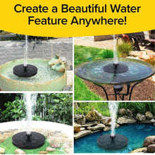 Fast Fountain by Pocket Hose - Solar-Powered - Instantly Adds a Water Feature Virtually Anywhere - 5 Spray Modes - No Installation or Batteries Required - Great for Bird Baths, Pools, Pond & More (1 Pc) - Super Bachat
