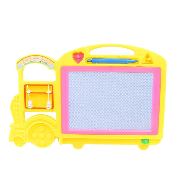Bus Shape Drawing & Writing Slate Board for Kids (1 pc / 32 × 21 Cm) - Super Bachat