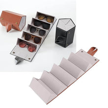 5 Slots Sunglasses Organizer Box, Glass Holder Box, spectacle case of sunglasses, Specs case, Foldable Travel Glasses Case Storage (1 Pc) - Super Bachat