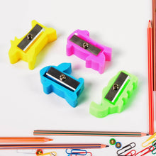 Plastic Small Cute Pencil Sharpener (1 Pc / Mix Design & Color) - Super Bachat