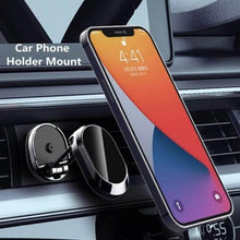 360 Degree Rotating Magnetic Car Phone Holder | Metal Folding Car Phone Holder | New Alloy Folding Magnetic Car Phone Holder (Pack of 1) - Super Bachat