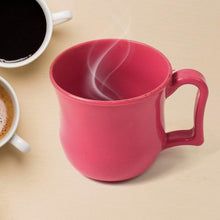 Premium Plastic Coffee / Tea Cups / Mug with Handle (1 Pc / Loose / Mix Color) - Super Bachat