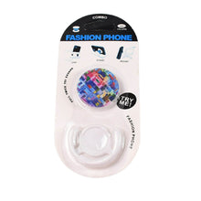 Fashion design pop up mobile phone grip holder smart phone bracket, Phone Stand & Grip with popclip car mount flowers pasley - Super Bachat