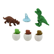 Dinosaur Shaped Erasers & Egg shape Eraser for Kids, Dinosaur Erasers Puzzle 3D Eraser, Mini Eraser Dinosaur Toys, Desk Pets for Students Classroom Prizes Class Rewards Party Favors (5 Pcs Set) - Super Bachat