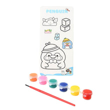 Kids Art Painting Kit Water Color, Cartoon Printed Board & Brush (9 Pcs Set) - Super Bachat
