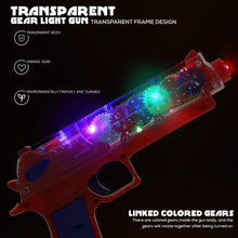 Plastic Gear Simulation Toy Gun for Kids, Pretend Play Gun Toys with 3D Flashing Lights and Exciting Music, Electric Laser Toy Guns with Rotating Gear Mechanism, Toy for Birthday Gift for Kids 3+ Years (Pack of 1) - Super Bachat