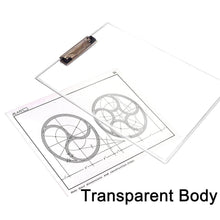 Transparent Premium Exam Pad with Centimeter Measuring Side for Students - Super Bachat
