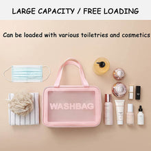 Cosmetic Pouch, Make up Bag for Home & Travel, Toiletry Bag for Cosmetics, Brushes, Accessories Set of 3 Small, Medium & Big - Wash Bag - Super Bachat