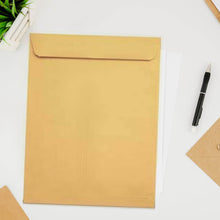 Kraft Envelopes, 16 x 14 Inch, Brown Envelopes, Envelopes, Card Envelopes, Kraft Paper Envelopes, Invitation Envelopes, Postcard Envelopes, Quick Self Seal, Stationery For General, Office (1 Pc ) - Super Bachat