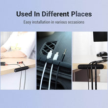 5 Slot Cable Clips - Silicone Adhesive Cord Management Organizer (1 Pc / 5 Slot) - Super Bachat